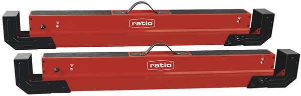 Kit de Caballetes Multifuncion RATIO Acero, Antideslizante, Altura Ajustable, Capacidad 590 kg